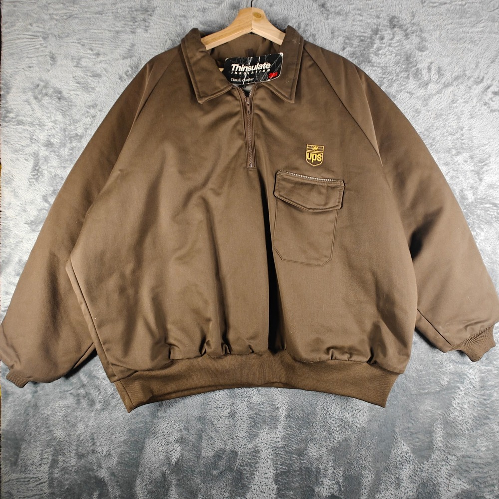 G.A. Rivers UPS Jacket Mens 2XL Brown Thinsulate Insulated Workwear USA Made